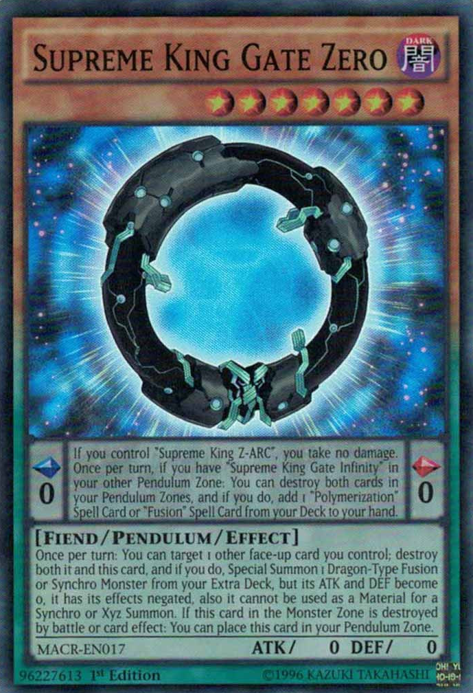 Supreme King Gate Zero [MACR-EN017] Super Rare | Devastation Store