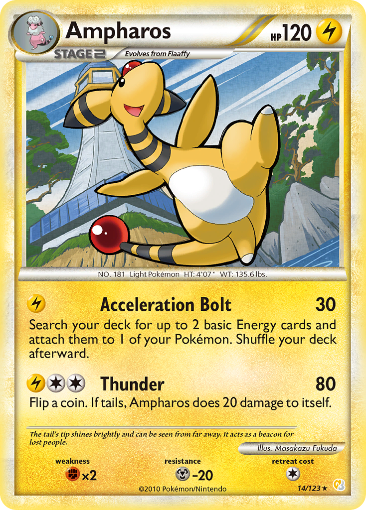 Ampharos (14/123) [HeartGold & SoulSilver: Base Set] | Devastation Store