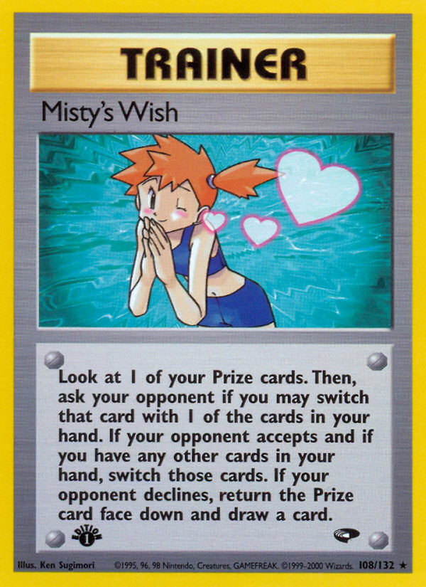Misty's Wish (108/132) [Gym Challenge 1st Edition] | Devastation Store