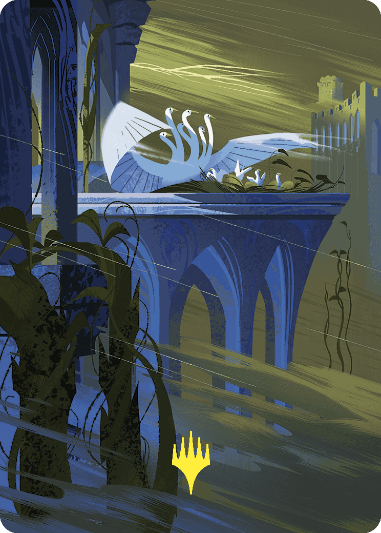 Doubling Season Art Card (Gold-Stamped Planeswalker Symbol) [Wilds of Eldraine Art Series] | Devastation Store