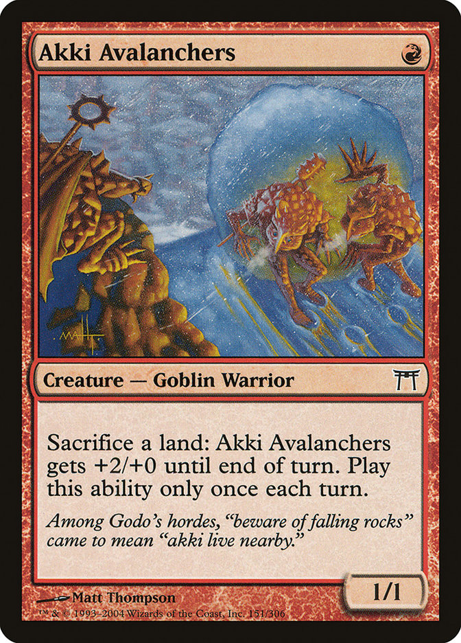 Akki Avalanchers [Champions of Kamigawa] | Devastation Store