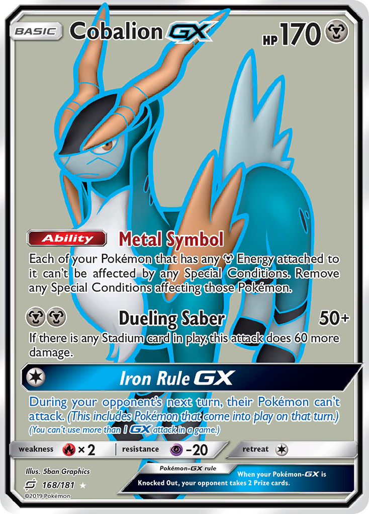 Cobalion GX (168/181) [Sun & Moon: Team Up] | Devastation Store