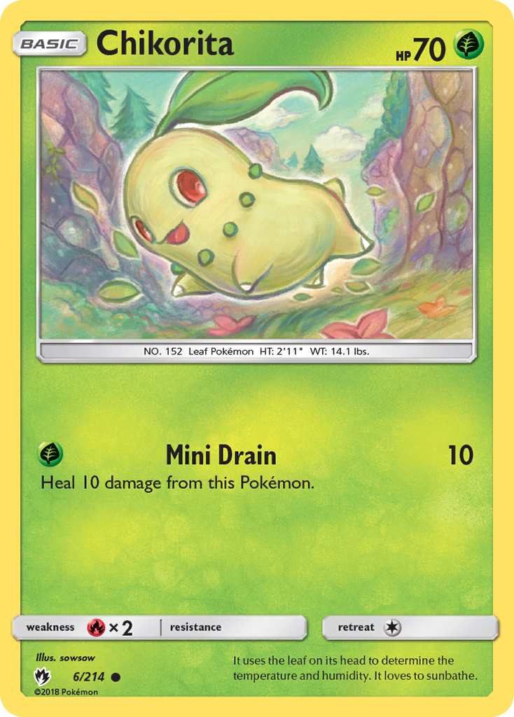 Chikorita (6/214) [Sun & Moon: Lost Thunder] | Devastation Store