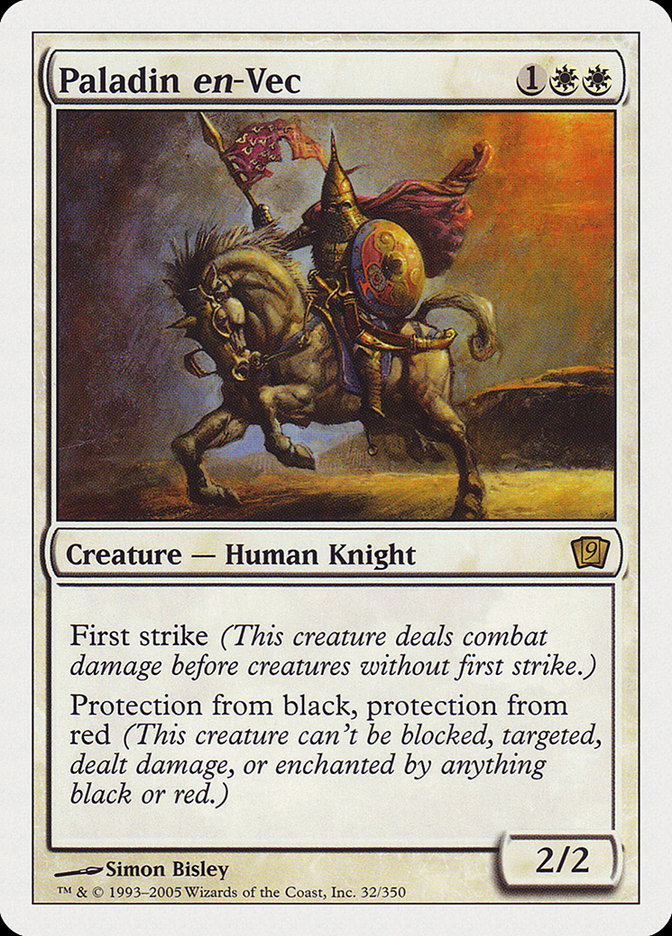 Paladin en-Vec (9th Edition) [Oversize Cards] | Devastation Store