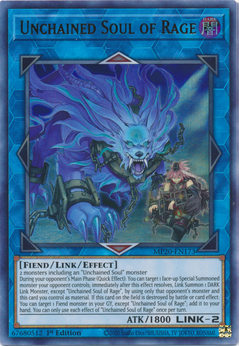 Unchained Soul of Rage [MP20-EN173] Ultra Rare | Devastation Store