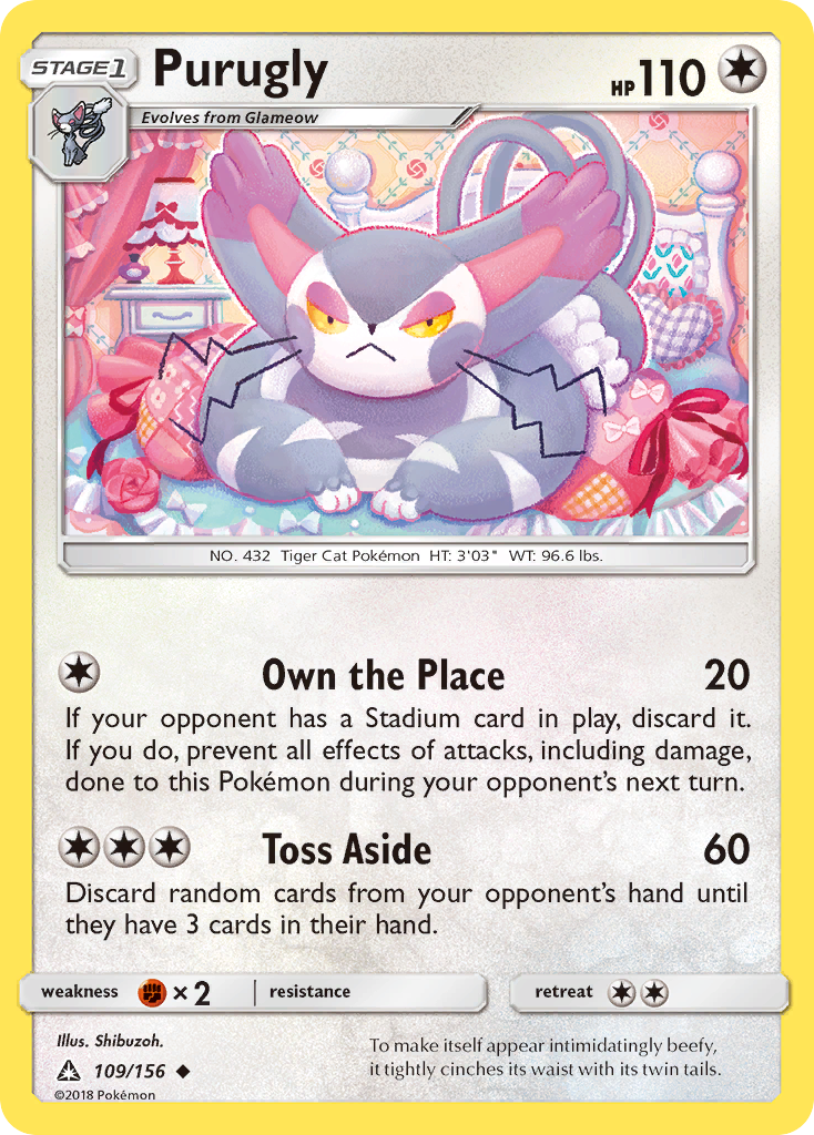 Purugly (109/156) [Sun & Moon: Ultra Prism] | Devastation Store