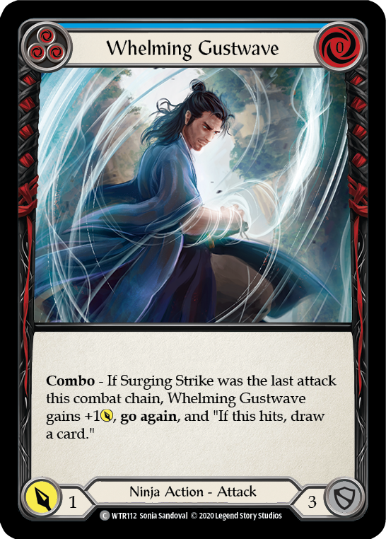 Whelming Gustwave (Blue) [WTR112] Unlimited Edition Rainbow Foil - Devastation Store | Devastation Store