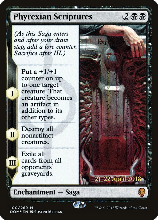 Phyrexian Scriptures  [Dominaria Prerelease Promos] - Devastation Store | Devastation Store