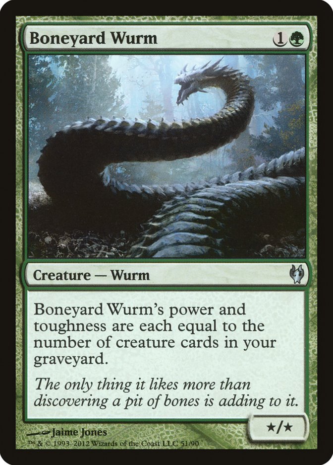 Boneyard Wurm [Duel Decks: Izzet vs. Golgari] | Devastation Store