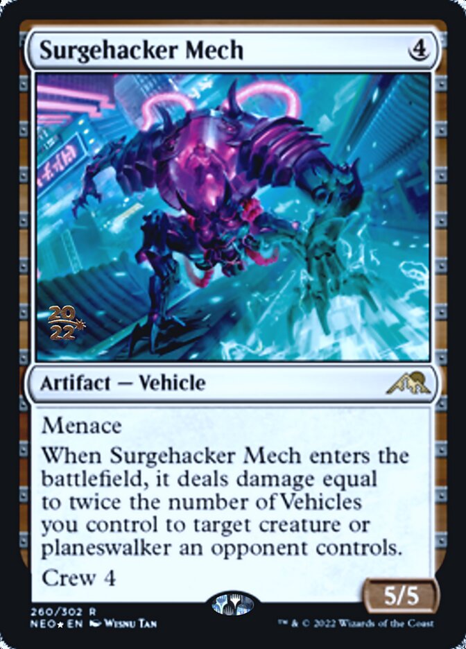 Surgehacker Mech [Kamigawa: Neon Dynasty Prerelease Promos] | Devastation Store