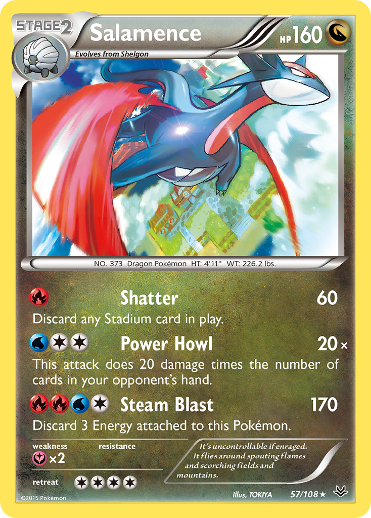 Salamence (57/108) [XY: Roaring Skies] | Devastation Store