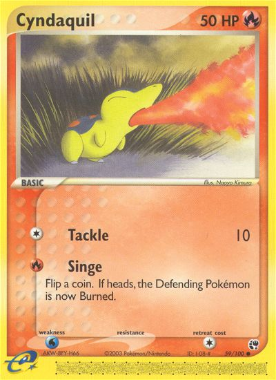 Cyndaquil (59/100) [EX: Sandstorm] | Devastation Store