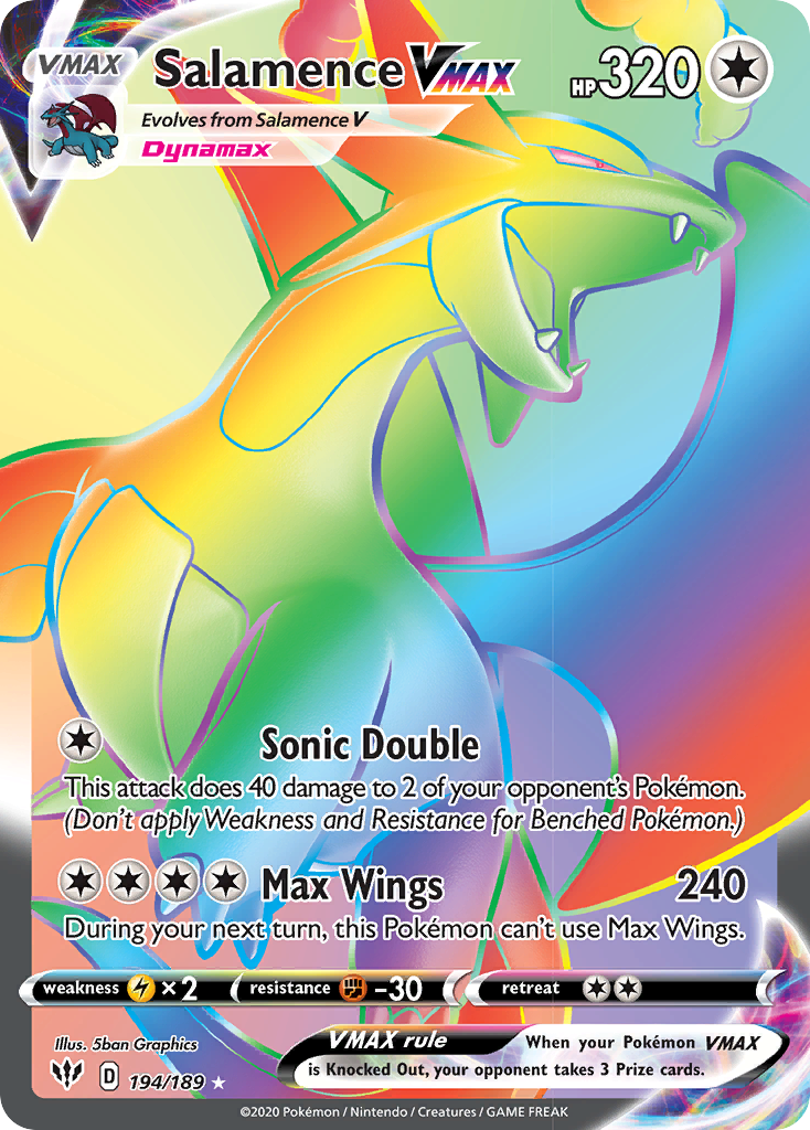 Salamence VMAX (194/189) [Sword & Shield: Darkness Ablaze] | Devastation Store