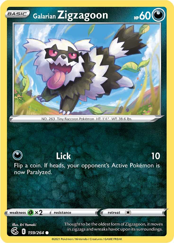 Galarian Zigzagoon (159/264) [Sword & Shield: Fusion Strike] | Devastation Store