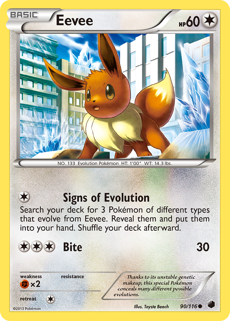 Eevee (90/116) [Black & White: Plasma Freeze] | Devastation Store