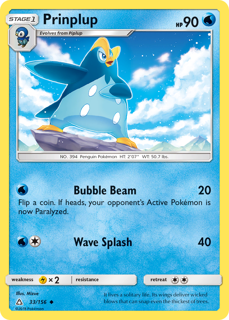Prinplup (33/156) [Sun & Moon: Ultra Prism] | Devastation Store