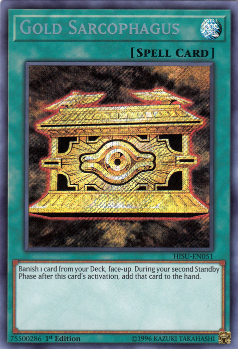 Gold Sarcophagus [HISU-EN051] Secret Rare | Devastation Store