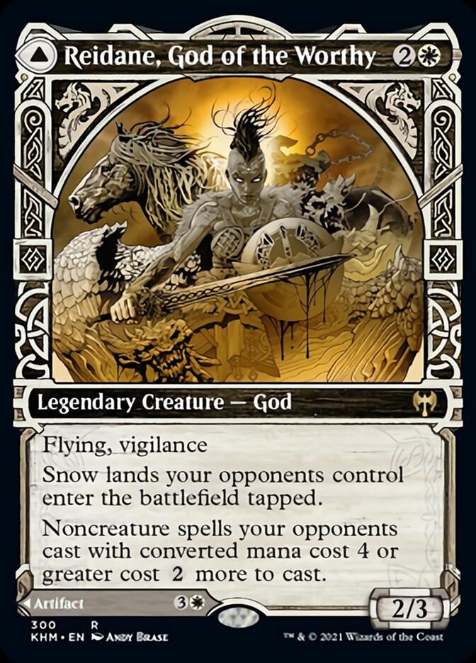 Reidane, God of the Worthy // Valkmira, Protector's Shield (Showcase) [Kaldheim] | Devastation Store