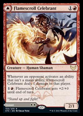 Flamescroll Celebrant // Revel in Silence [Strixhaven: School of Mages] | Devastation Store