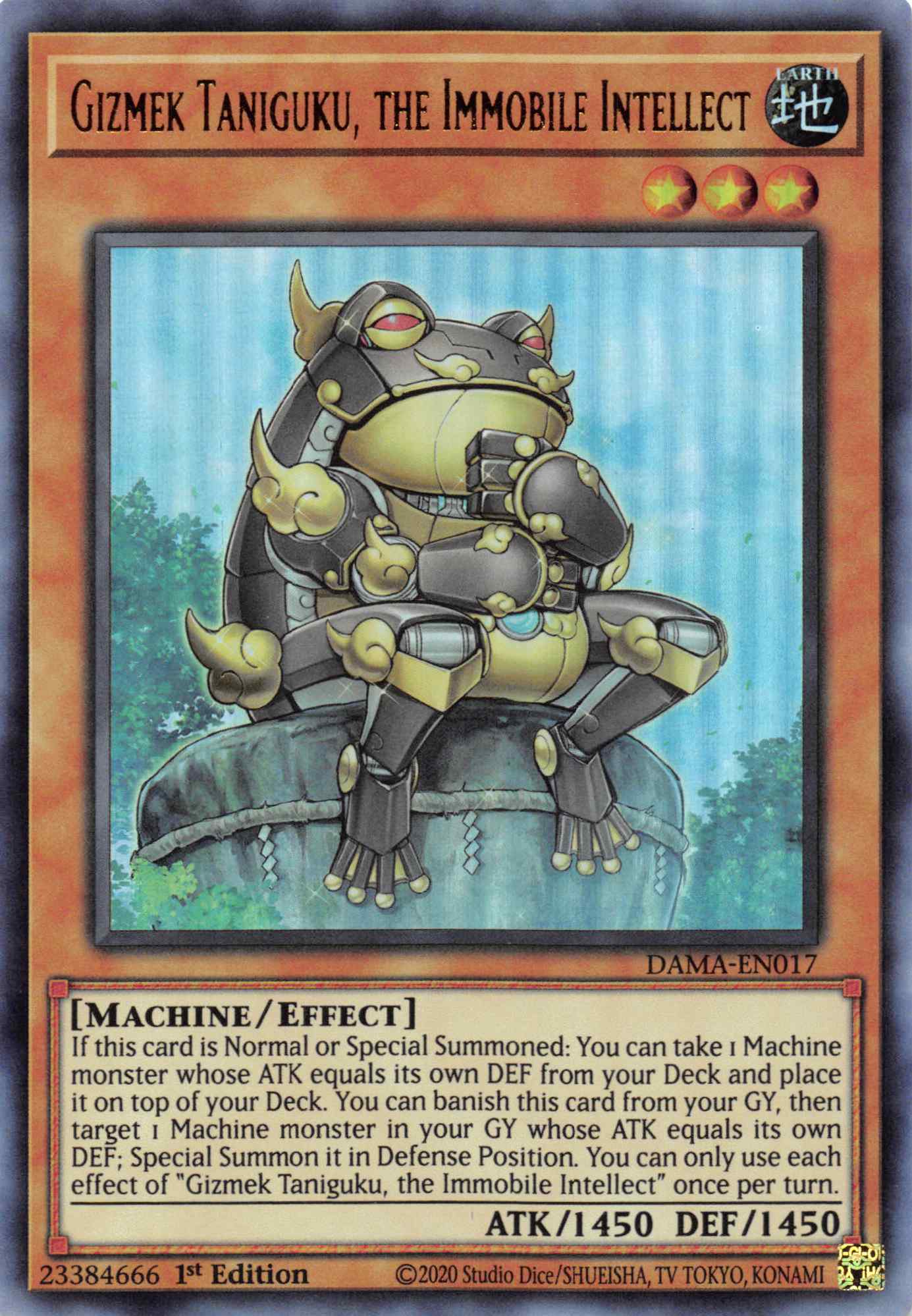 Gizmek Taniguku, the Immobile Intellect [DAMA-EN017] Ultra Rare | Devastation Store
