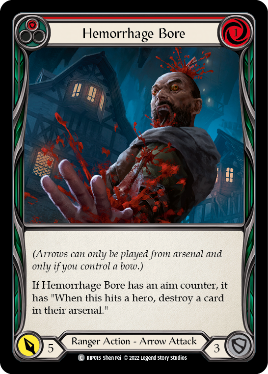 Hemorrhage Bore (Red) [RIP015] (Outsiders Riptide Blitz Deck) | Devastation Store