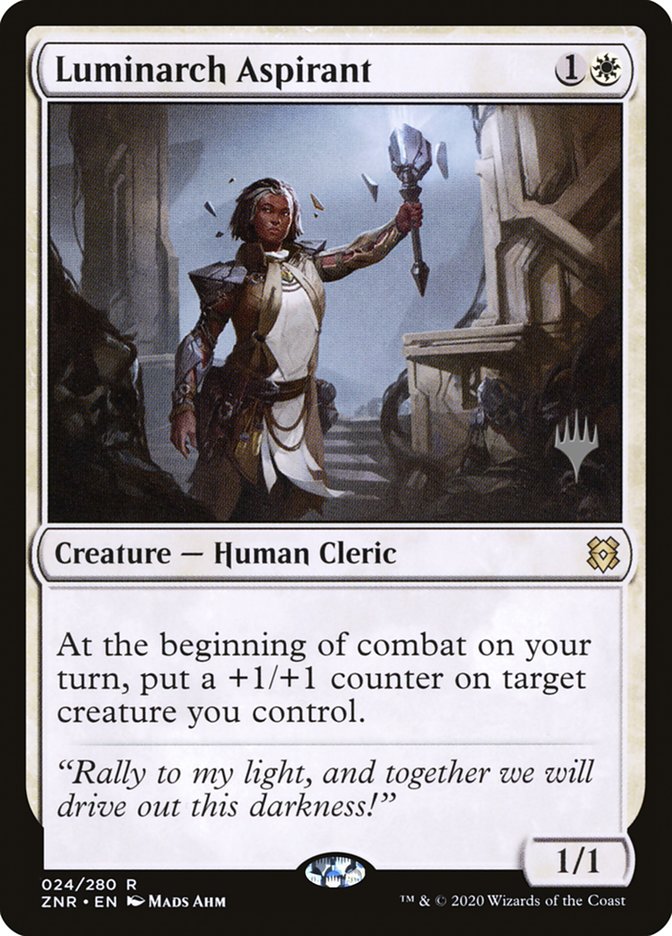 Luminarch Aspirant (Promo Pack) [Zendikar Rising Promos] | Devastation Store
