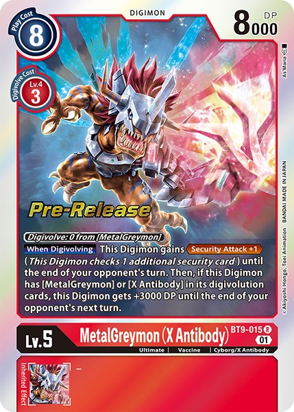 MetalGreymon (X Antibody) [BT9-015] [X Record Pre-Release Promos] | Devastation Store