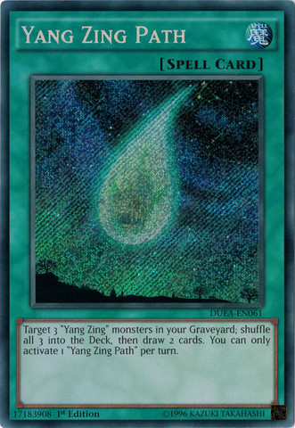 Yang Zing Path [DUEA-EN061] Secret Rare | Devastation Store