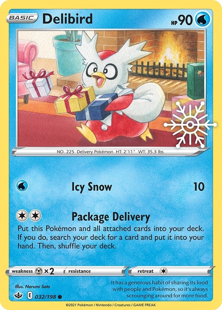 Delibird (032/198) (Holiday Calendar) [Sword & Shield: Chilling Reign] | Devastation Store