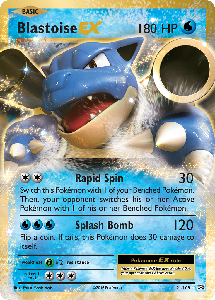 Blastoise EX (21/108) [XY: Evolutions] | Devastation Store