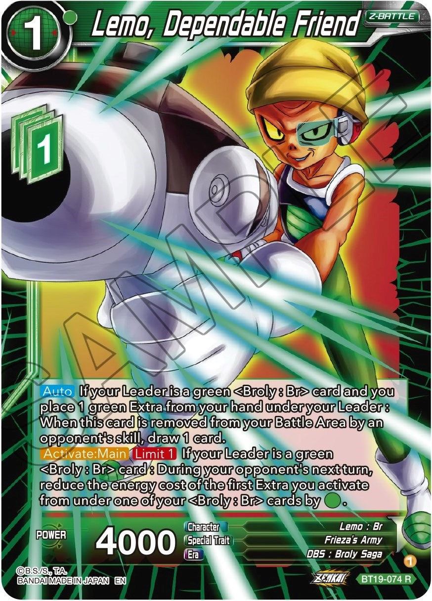 Lemo, Dependable Friend (BT19-074) [Fighter's Ambition] | Devastation Store