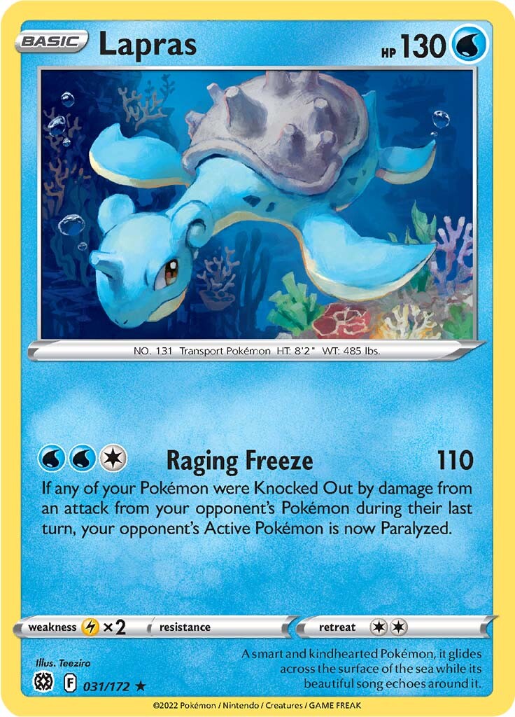 Lapras (031/172) [Sword & Shield: Brilliant Stars] | Devastation Store