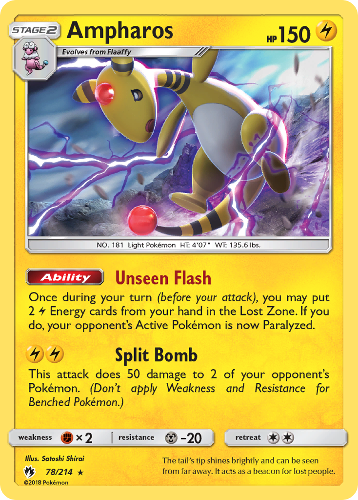 Ampharos (78/214) [Sun & Moon: Lost Thunder] | Devastation Store