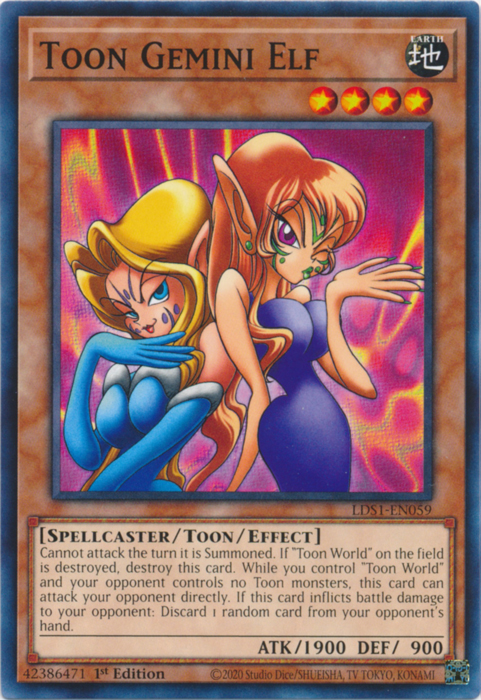 Toon Gemini Elf [LDS1-EN059] Common | Devastation Store