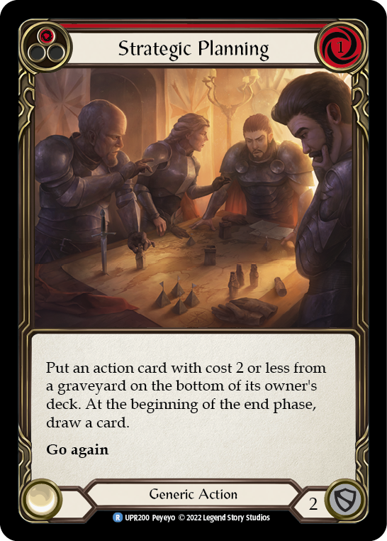 Strategic Planning (Red) [UPR200] (Uprising)  Rainbow Foil | Devastation Store