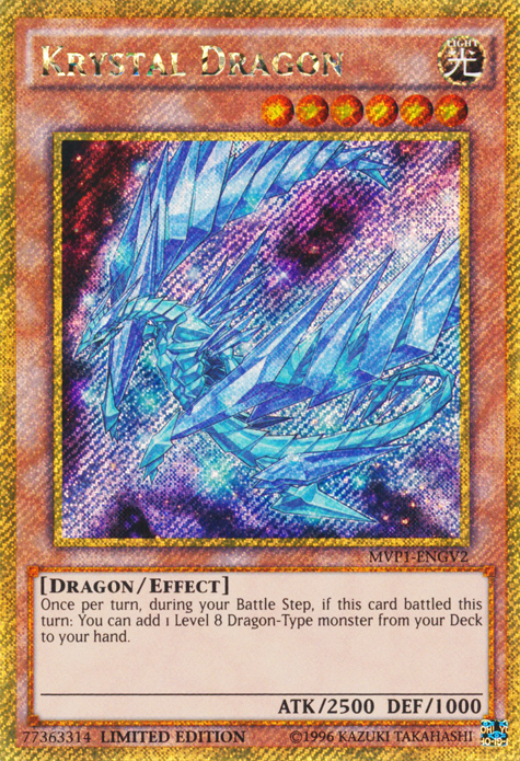 Krystal Dragon [MVP1-ENGV2] Gold Secret Rare | Devastation Store