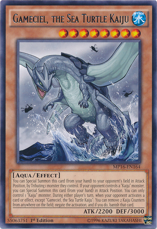 Gameciel, the Sea Turtle Kaiju [MP16-EN164] Rare | Devastation Store