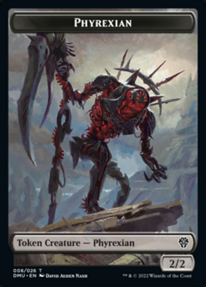 Phyrexian // Ornithopter Double-sided Token [Dominaria United Tokens] | Devastation Store