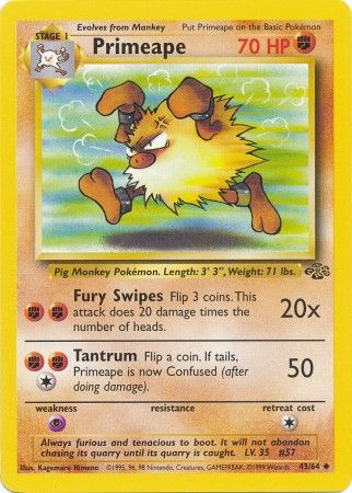 Primeape (43/64) [Jungle Unlimited] | Devastation Store