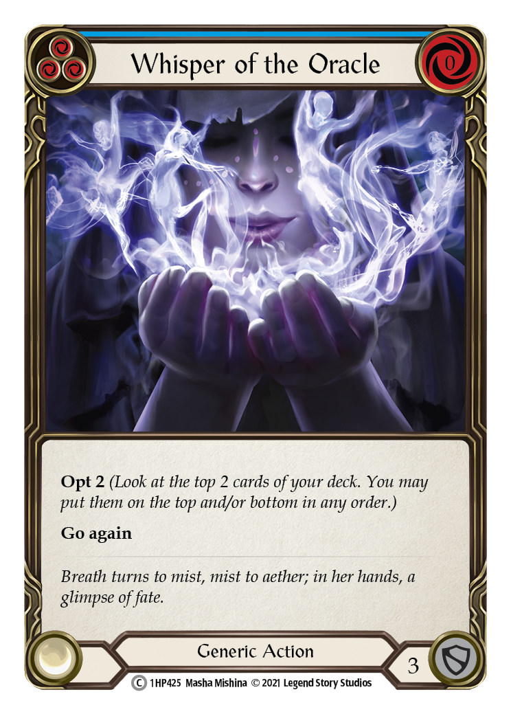 Whisper of the Oracle (Blue) [1HP425] | Devastation Store