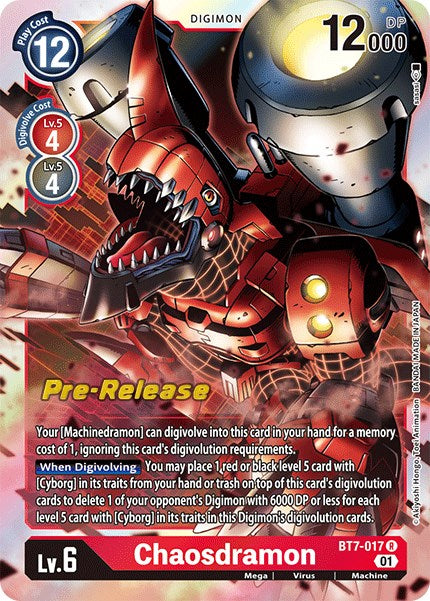 Chaosdramon [BT7-017] [Next Adventure Pre-Release Cards] | Devastation Store