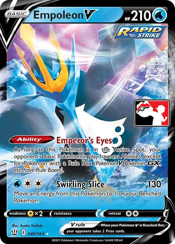 Empoleon V (040/163) [Prize Pack Series One] | Devastation Store