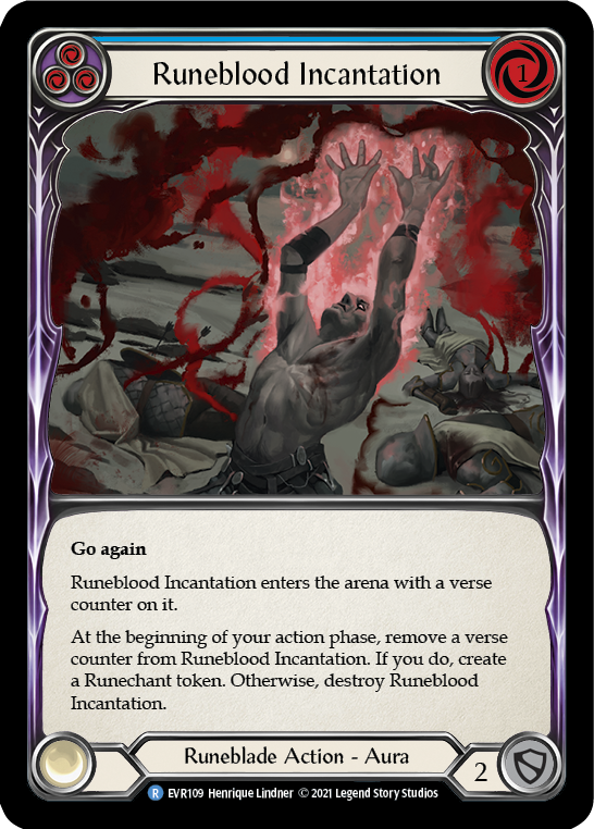 Runeblood Incantation (Blue) [EVR109] (Everfest)  1st Edition Normal | Devastation Store