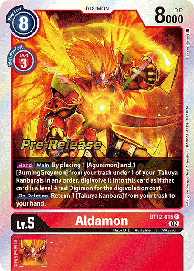 Aldamon [BT12-015] [Across Time Pre-Release Cards] | Devastation Store