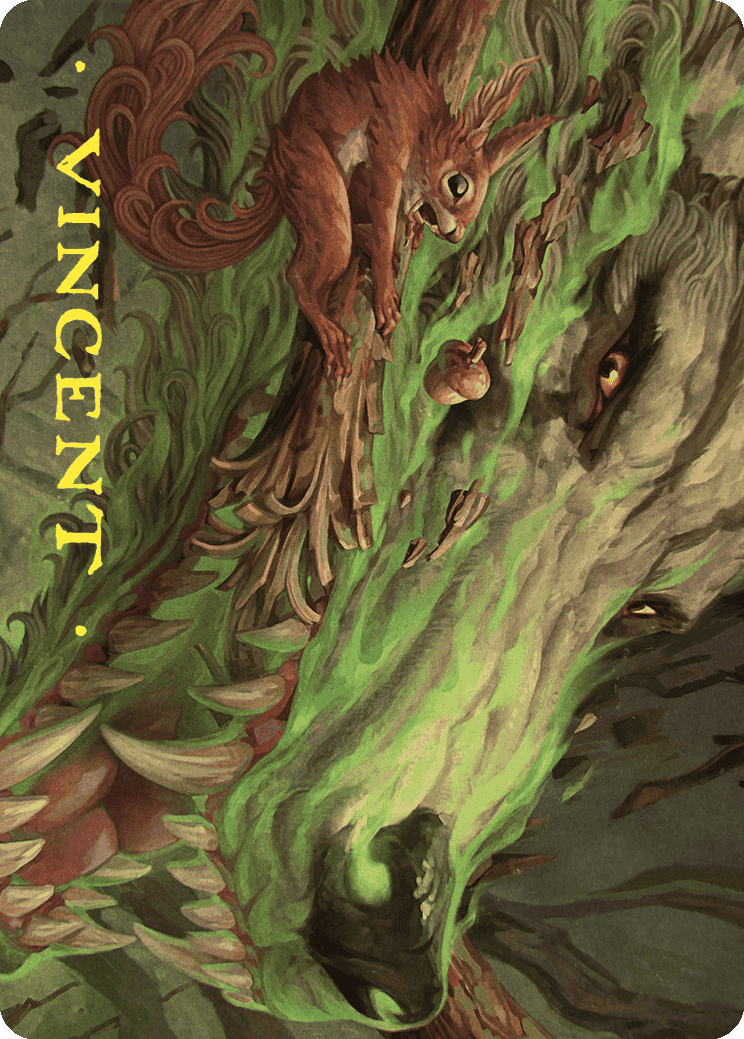 Leaping Ambush Art Card (Gold-Stamped Signature) [Wilds of Eldraine Art Series] | Devastation Store