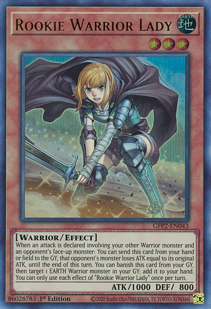 Rookie Warrior Lady [GFP2-EN043] Ultra Rare | Devastation Store
