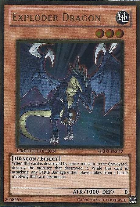 Exploder Dragon [GLD3-EN012] Gold Rare | Devastation Store
