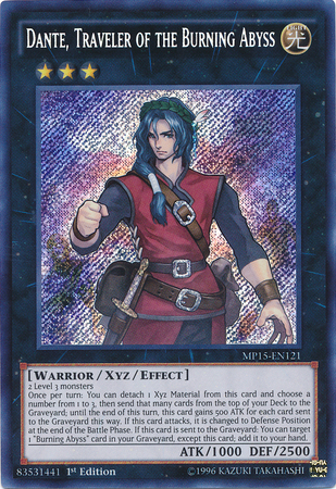 Dante, Traveler of the Burning Abyss [MP15-EN121] Secret Rare | Devastation Store