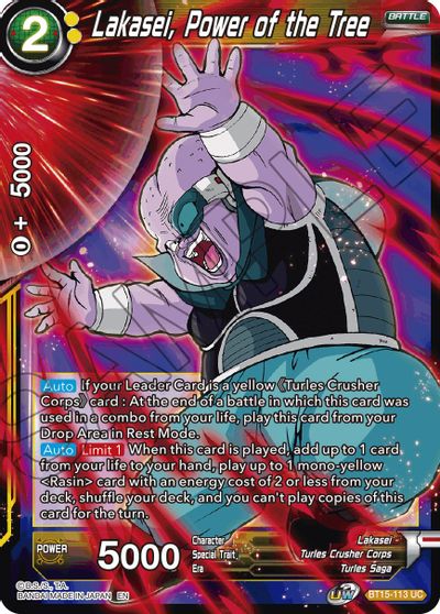 Lakasei, Power of the Tree [BT15-113] | Devastation Store
