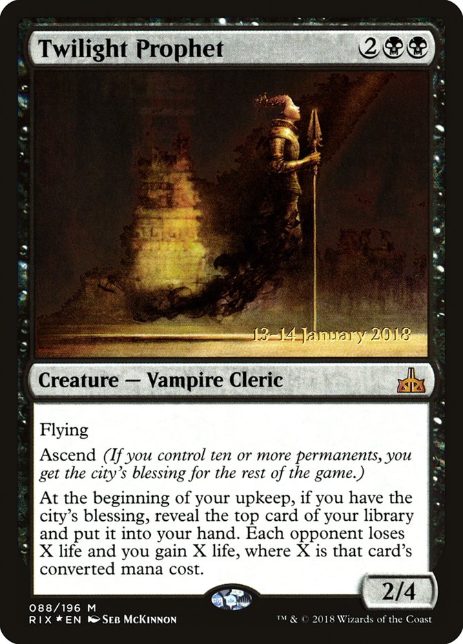 Twilight Prophet [Rivals of Ixalan Prerelease Promos] | Devastation Store